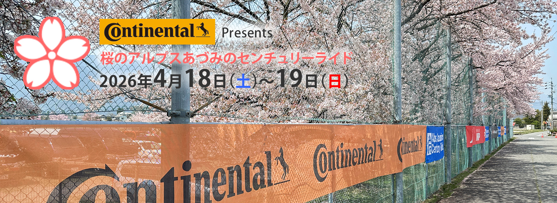 桜のアルプスあづみのセンチュリーライド